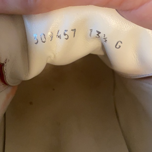 2013 GUCCI SNEAKERS - size 13.5- red & white - Picture 7 of 7